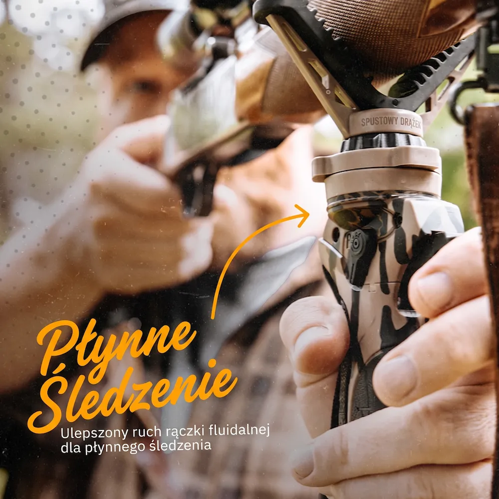 Obracane jarzmo V-Yoke i płynne śledzenie celu